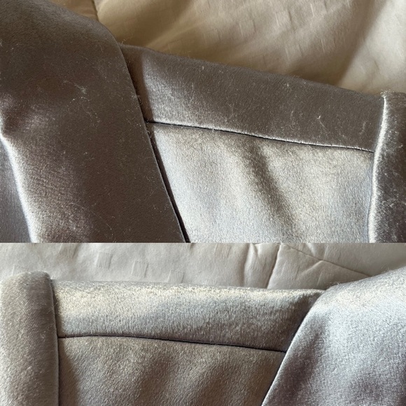 CINQ A SEPT Kylie Satin Blazer in Silver Size 00 NWT - Picture 12 of 15